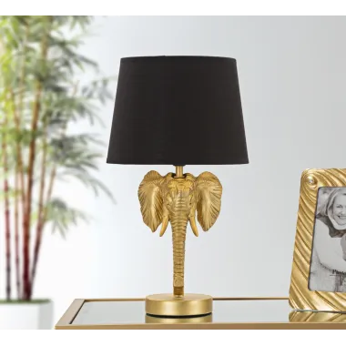 LAMPA STOŁOWA SŁOŃ 25X43 cm